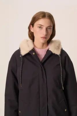 Manteau Ynessa Marine — photo 2