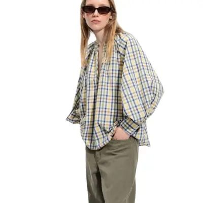 Blouse Ernesto multichecks - Belle Piece — photo 2
