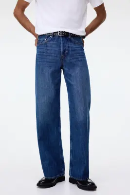 Loose Straight Jeans - Bleu denim — photo 2