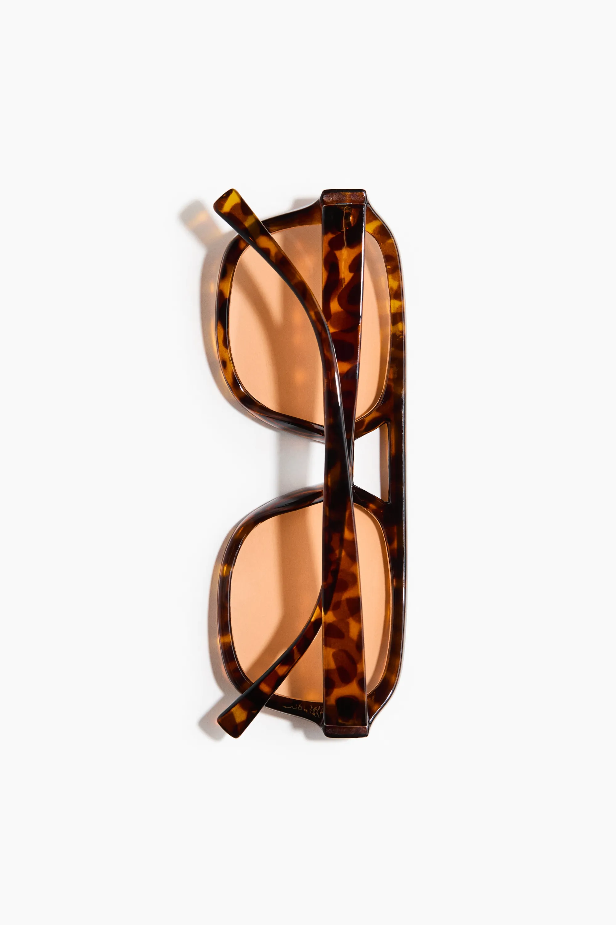Lunettes de soleil de style aviateur - Marron/motif écaille de tortue