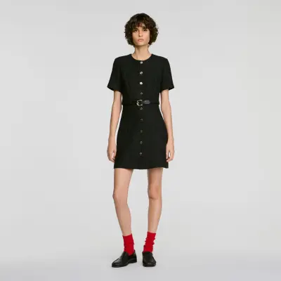 Robe en tweed 2 en 1