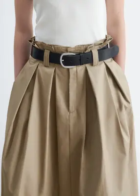 Jupe midi plissée - Beige — photo 3