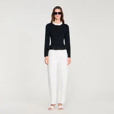 Cardigan à col victorien