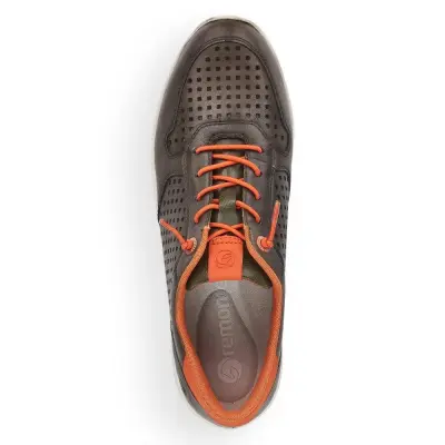 Baskets Remonte D3103-54 Vert Orange - Cuir Lacets Élastiques Grande Pointure Femme — photo 5