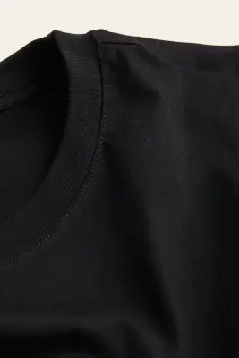 T-shirt en coton - Noir — photo 3