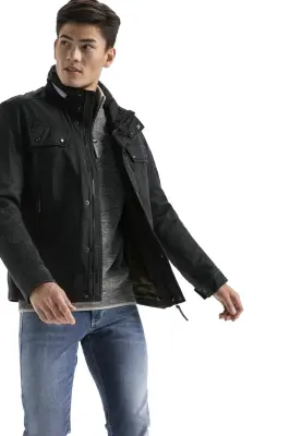 CAMEL ACTIVE BLOUSON Anthracite — photo 5