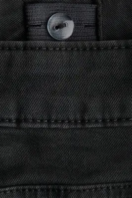 Pantalon à jambes larges en twill - Gris foncé — photo 1