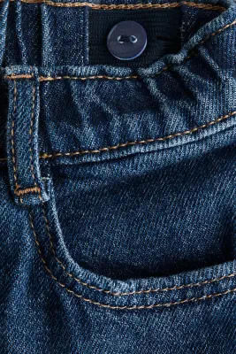 Jean en coton - Bleu denim foncé — photo 2