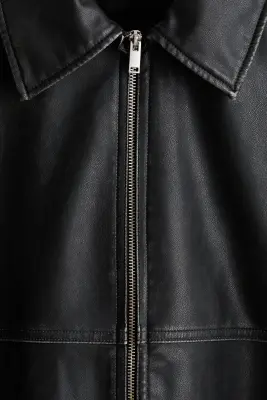 Veste avec col - Noir — photo 5