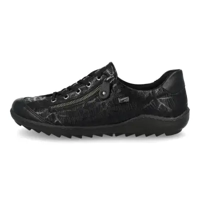 Baskets Remonte R1402-00 Noires - Lacets Grande Pointure Femme — photo 2
