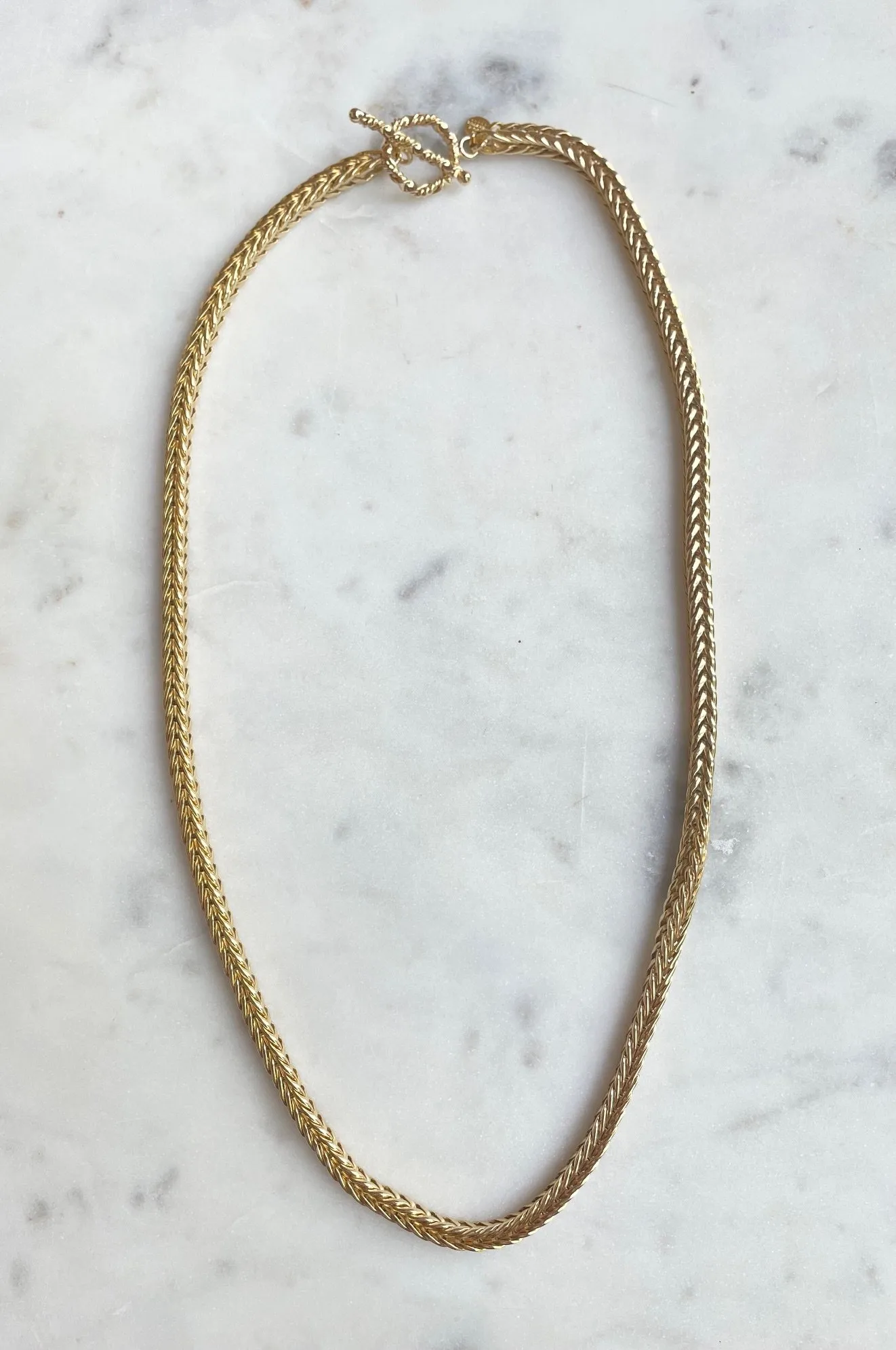Nouveau ! ROOM SERVICE JEWELRY Chaine Tressée Epi de Blé