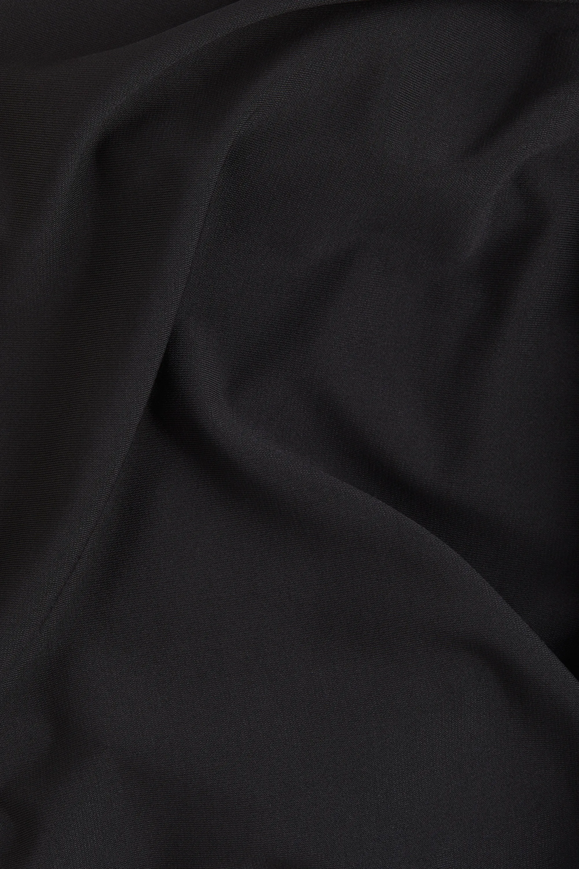 Top ruché à bretelles fines - Noir