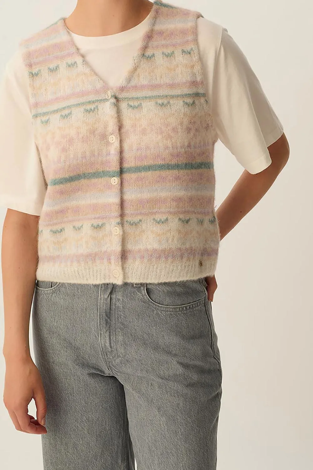 Gilet Auguste Fairisle