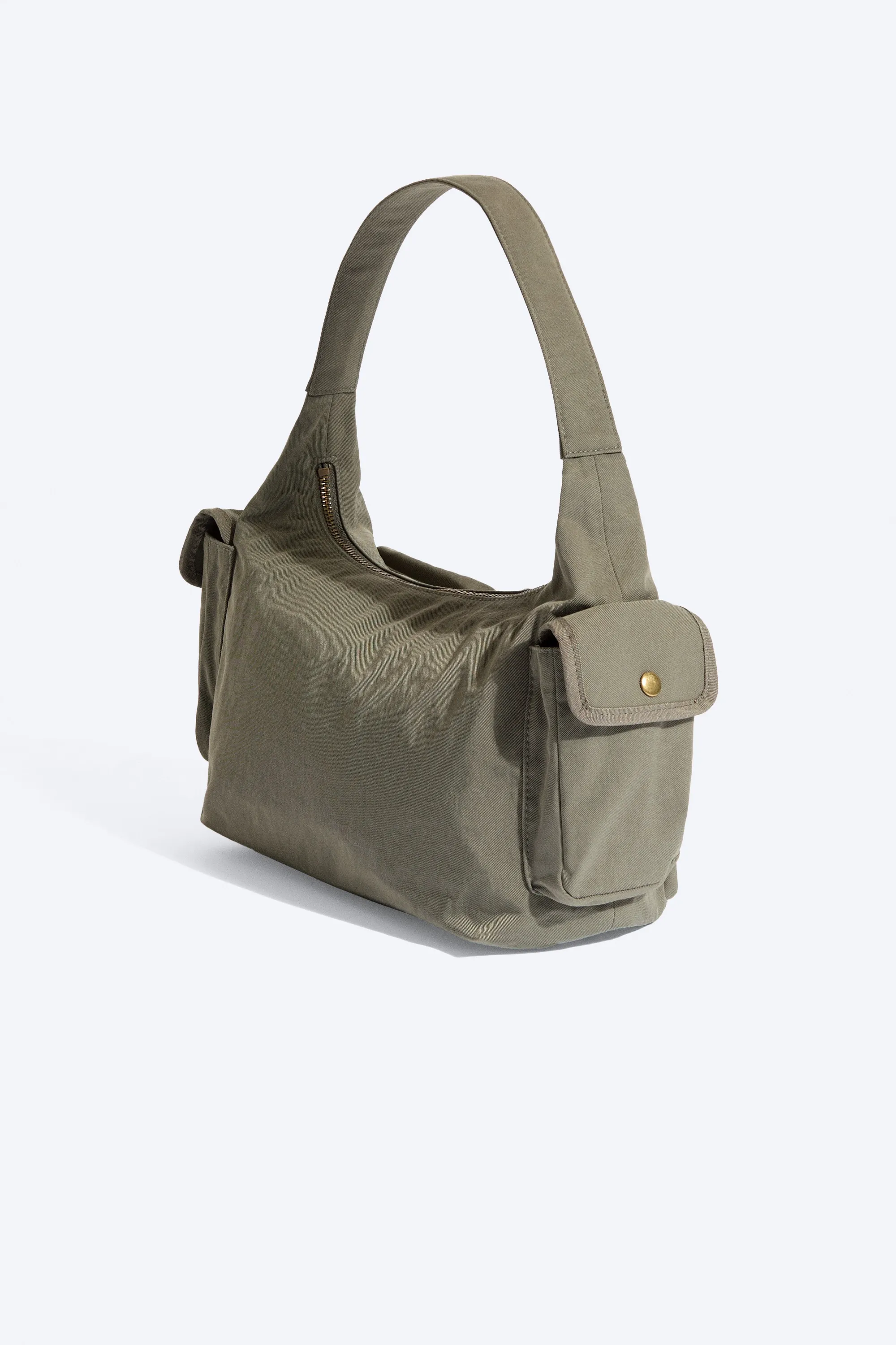 Sac à bandoulière multi-poches - Vert kaki cendré