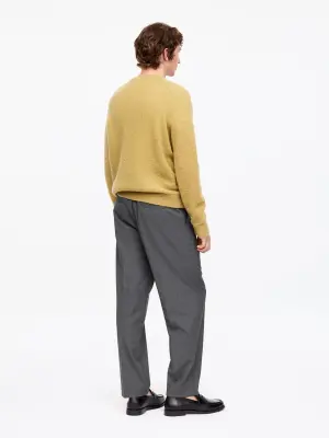 Pantalon ample en laine légère - gris — photo 2