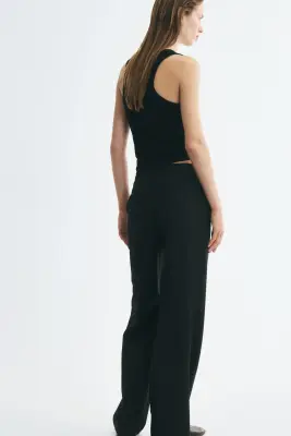 Pantalon avec plis - Noir — photo 2