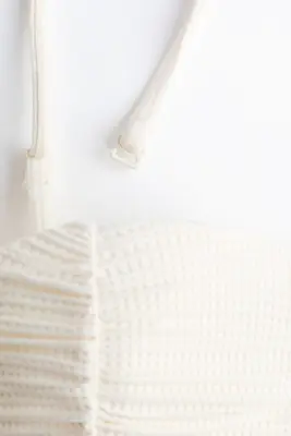 Haut de maillot balconnet paddé - Crème — photo 3