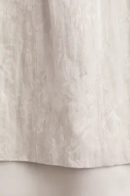 Robe en tissu jacquard - Grège clair — photo 4
