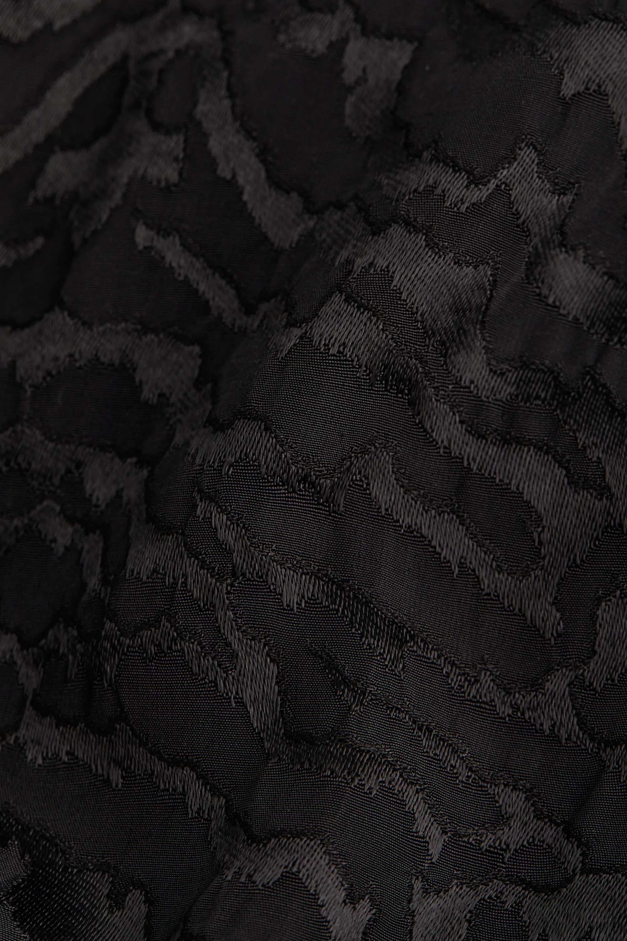Robe portefeuille volumineuse - Noir/motif zébré