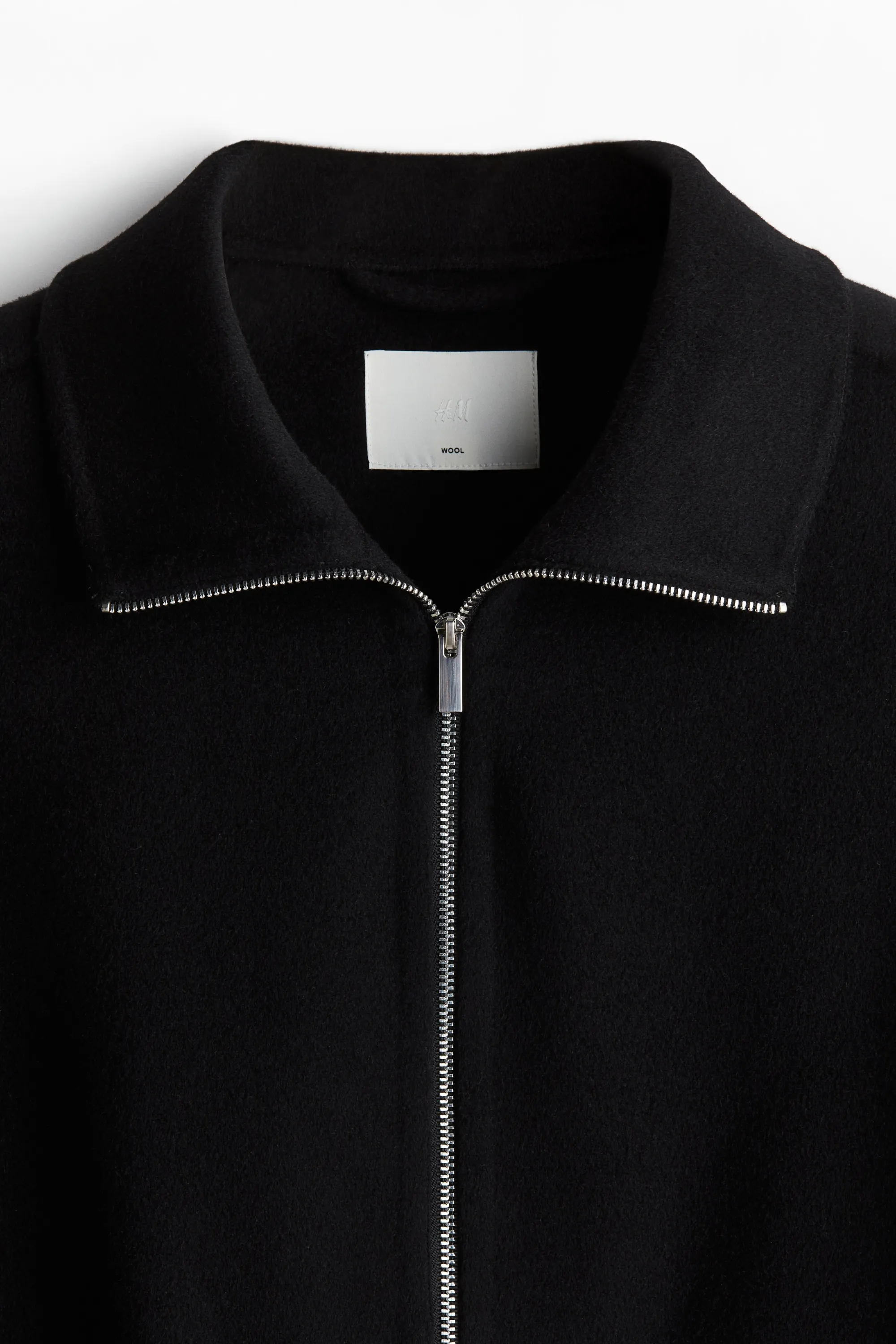 Veste faite main en laine - Black