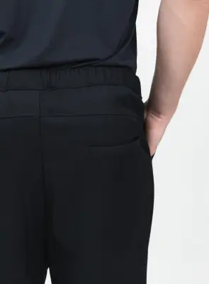 Pants with Deep Pleats in Navy Blue Serge — photo 4