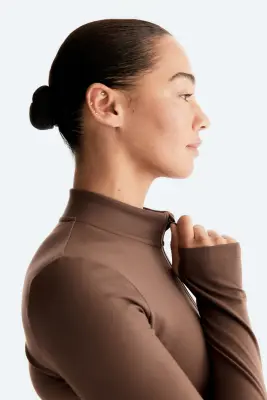 Veste de sport zippée SoftMove™ - Moka — photo 4