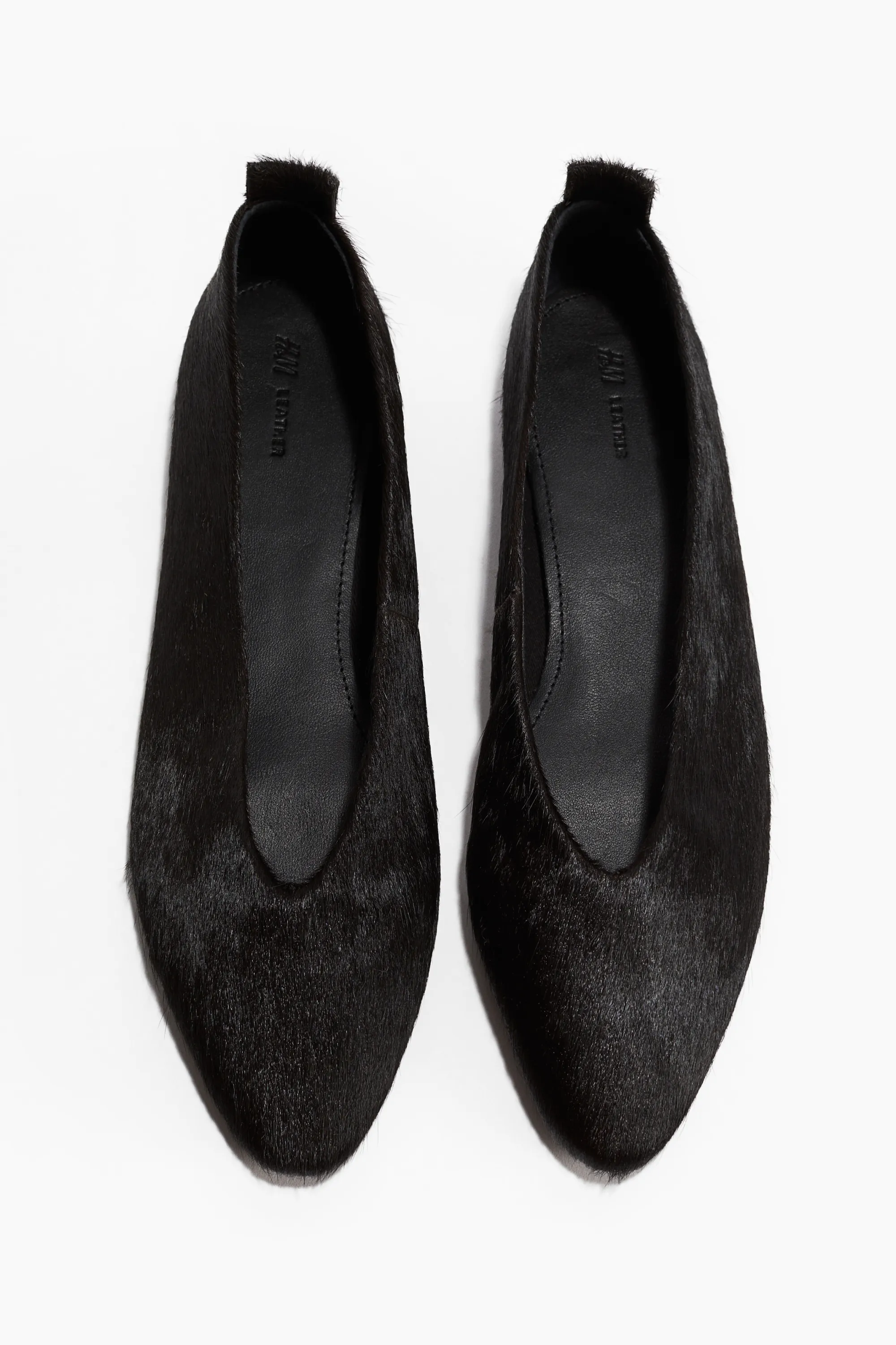 Ballerines en cuir - Marron foncé