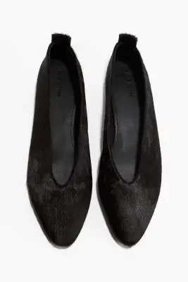 Ballerines en cuir - Marron foncé — photo 1