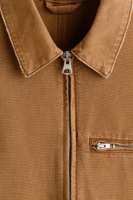 Veste avec col - Beige foncé — photo 5