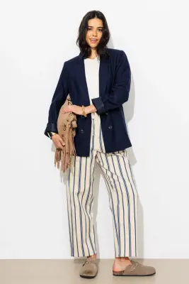 Veste de tailleur lin mélangé — photo 3