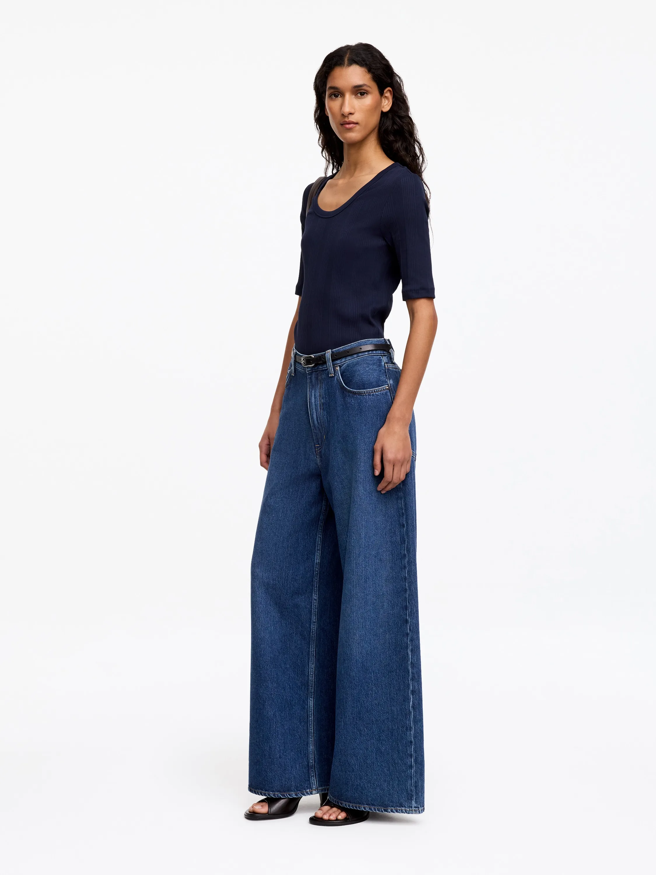 Jean large oversize CEDAR - Bleu