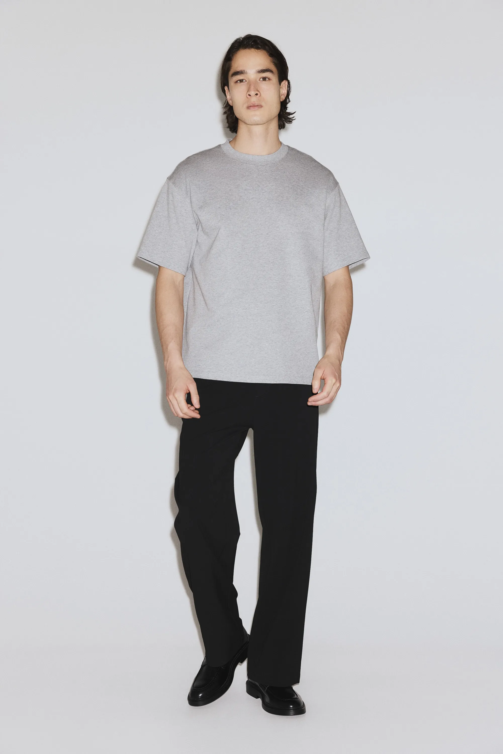 T-shirt Cooling Relaxed Fit - Gris chiné