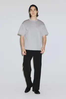 T-shirt Cooling Relaxed Fit - Gris chiné — photo 1