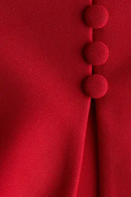 Blazer sablier sans col - Rouge — photo 3
