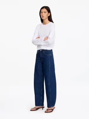 Jean barrel BLOOM - Bleu — photo 3