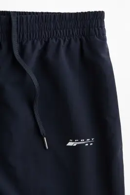 Pantalon de survêtement Loose Fit en nylon - Bleu marine/Sport 92 — photo 4