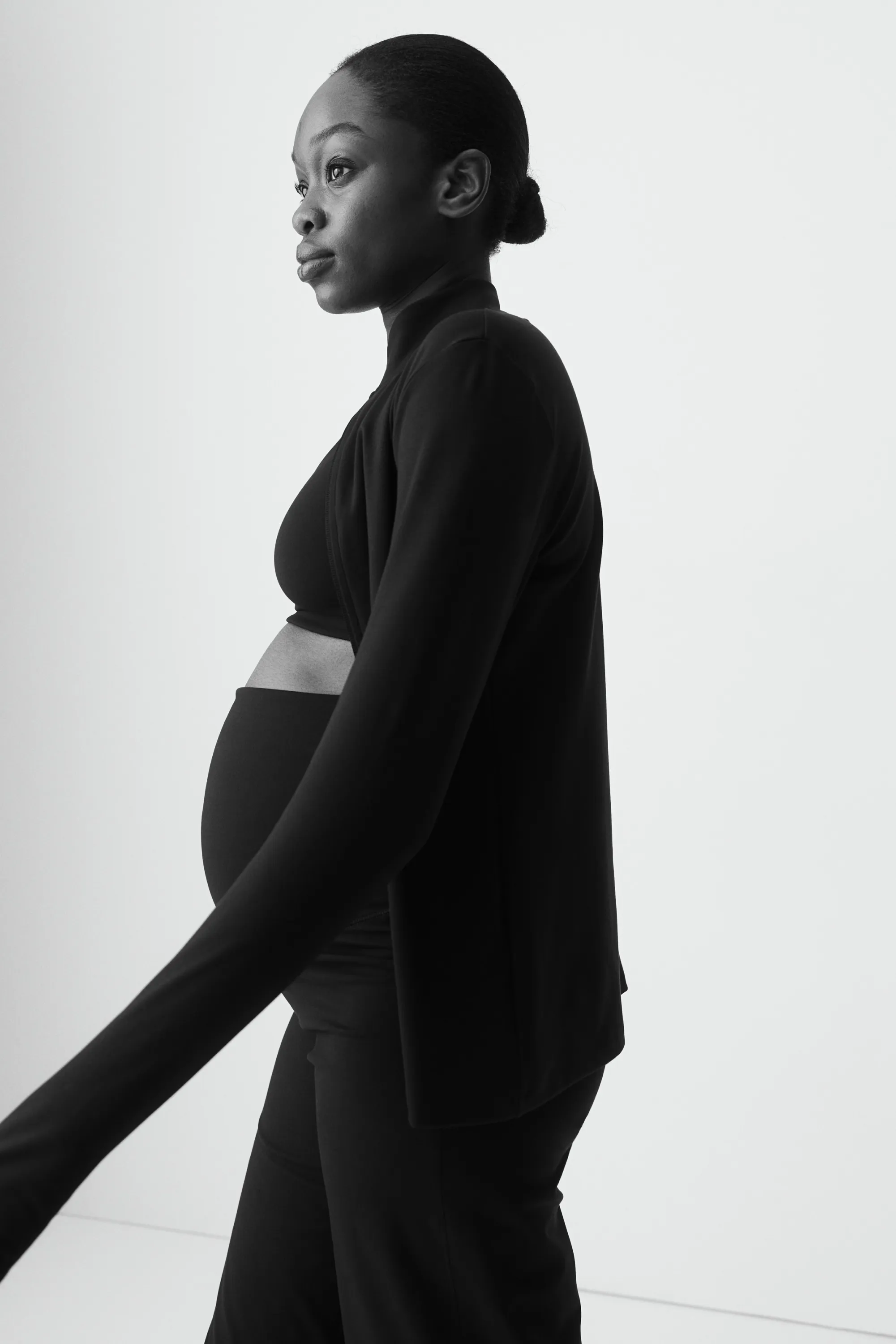 MAMA Veste de sport zippée - Noir