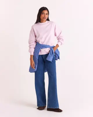 Sweat-shirt Virgile rose clair — photo 3