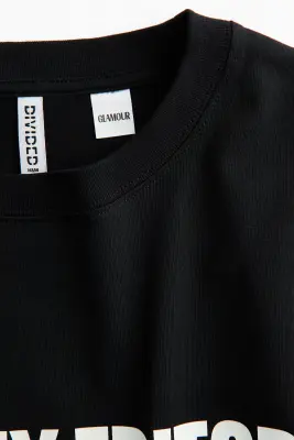 T-shirt oversize imprimé - Noir/Condé Nast Glamour — photo 4