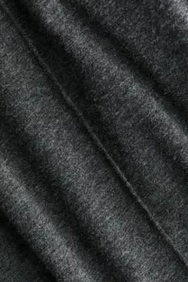 Pantalon de pyjama en coton mélangé - Gris foncé chiné — photo 4