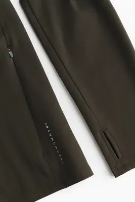 Veste de sport chaude avec capuche ThermoMove™ - Olive foncé — photo 5