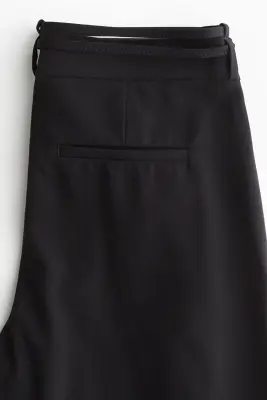 Pantalon chic avec ceinture - Noir — photo 2