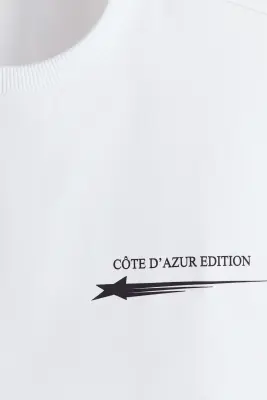 Débardeur imprimé Loose Fit - Blanc/Côte d'Azur Edition — photo 5