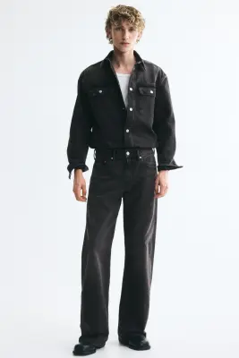 Surchemise en denim de coton - Noir denim — photo 1