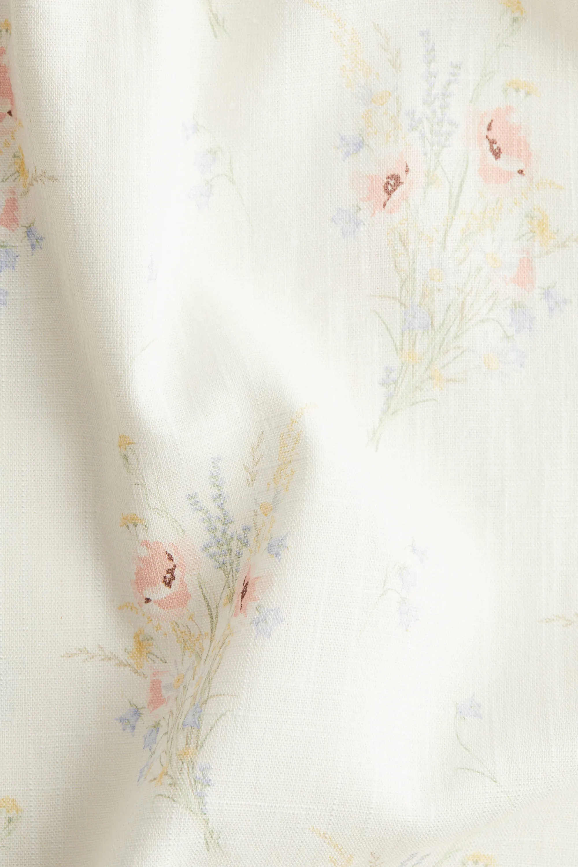 Robe maxi avec détail à nouer - Cream/Floral
