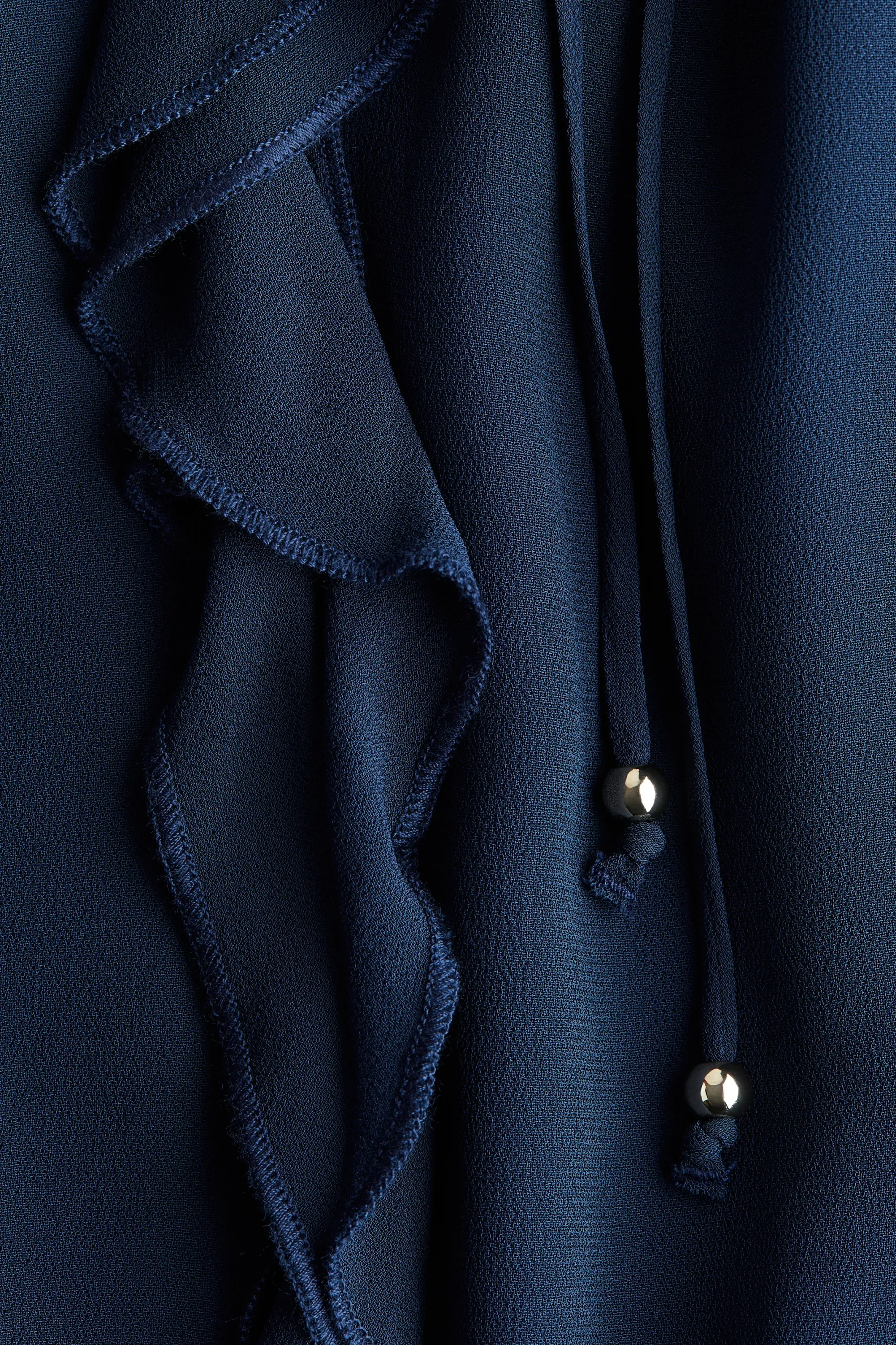 Blouse en mousseline - Bleu marine