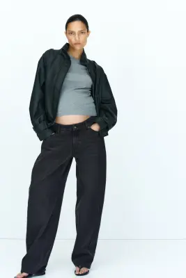 MAMA Jean à jambes barrel - Noir denim — photo 1