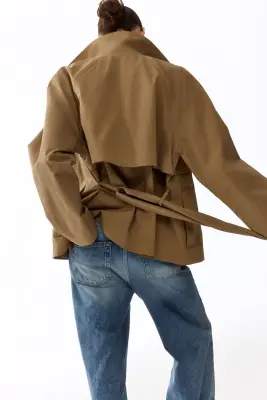 Trench-coat court - Beige — photo 4
