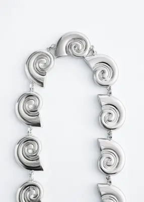Collier à détails coquillage - Argenté — photo 1