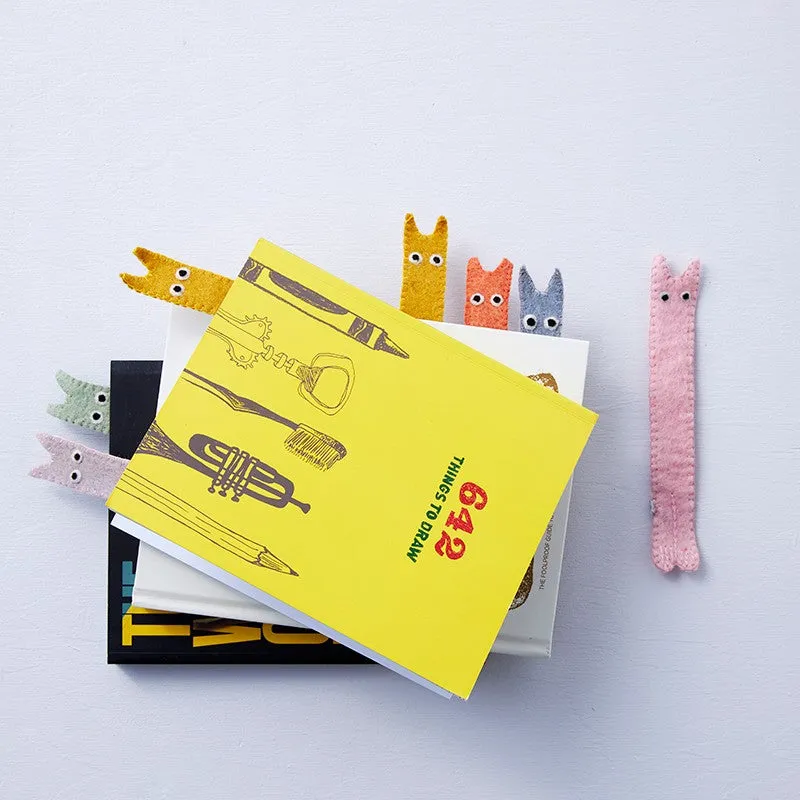 Marque-page chat The Curious en laine – Aveva